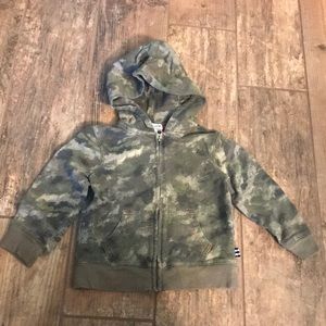 Splendid Camo Zip Up Hoodie